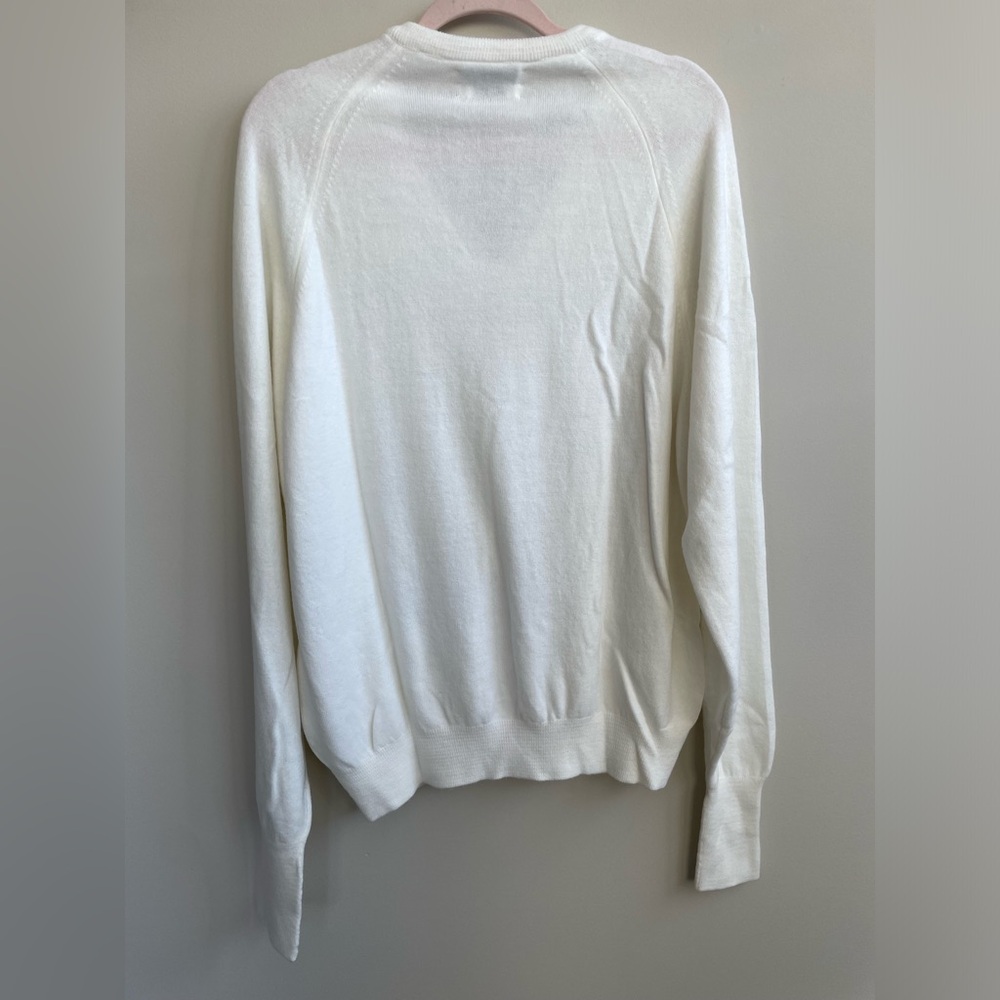 Dior Cream V-Neck Sweater - Picture 8 of 10